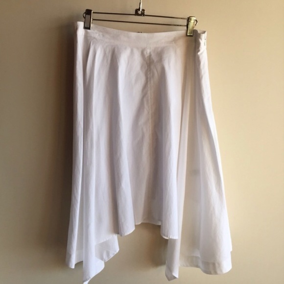 Rebecca Minkoff white Jackie asymmetric skirt - Picture 2 of 4